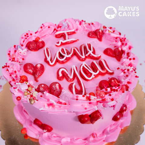 Pink & Hearts Cake