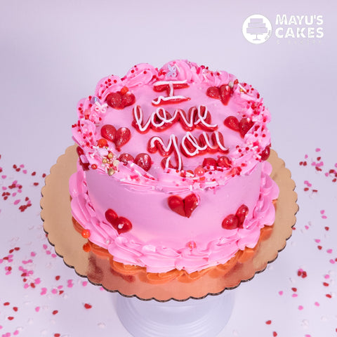 Pink & Hearts Cake