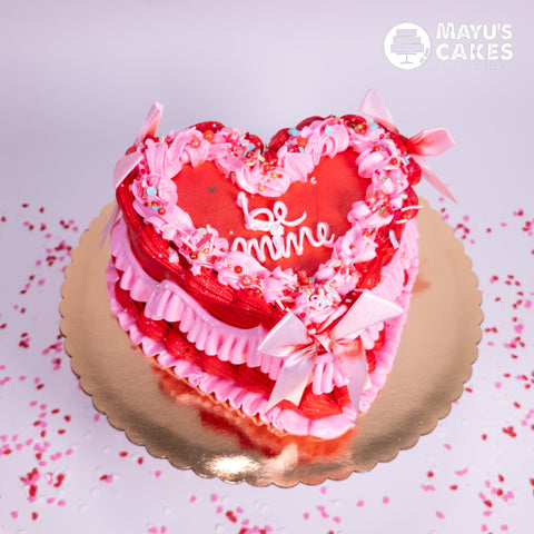 Be Mine Heart Cake