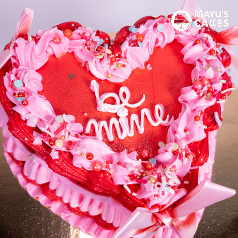 Be Mine Heart Cake