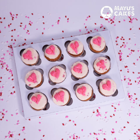 Buttercream Hearts Cupcakes