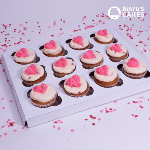 Buttercream Hearts Cupcakes