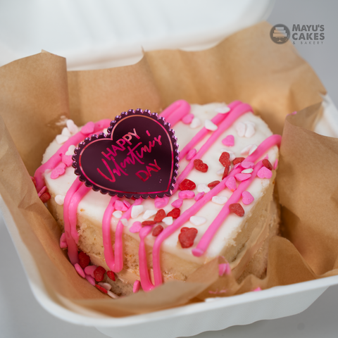 Pink Hearts Bento Cake