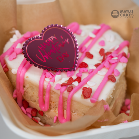 Pink Hearts Bento Cake