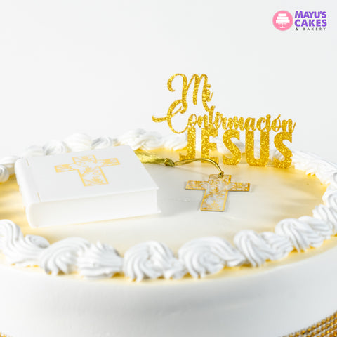 Bible & Cross Cake