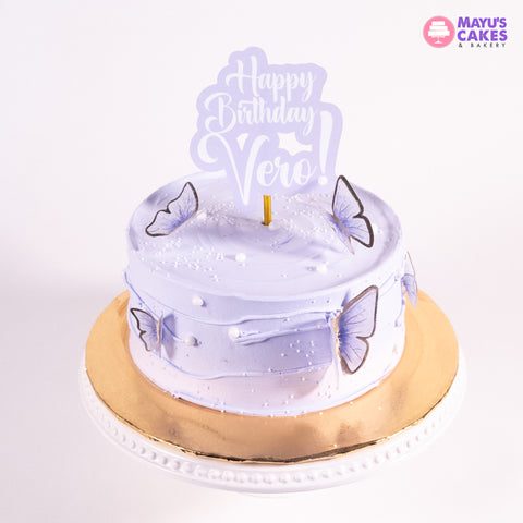 Purple Butterfly Cake