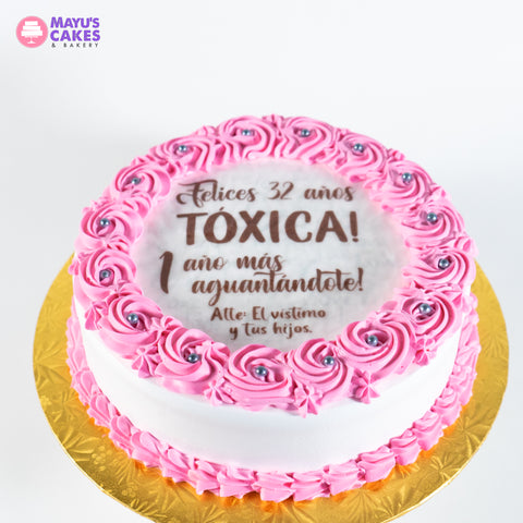 Pink & Print Cake (Copy)