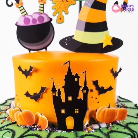 Spooky Witch's Cauldron Cake