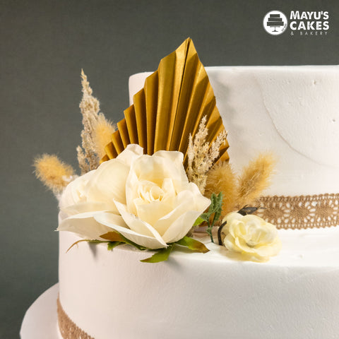 Flowers & Ribbon Cake