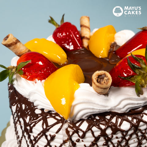 Fruit & Chocolate Decoration Cake