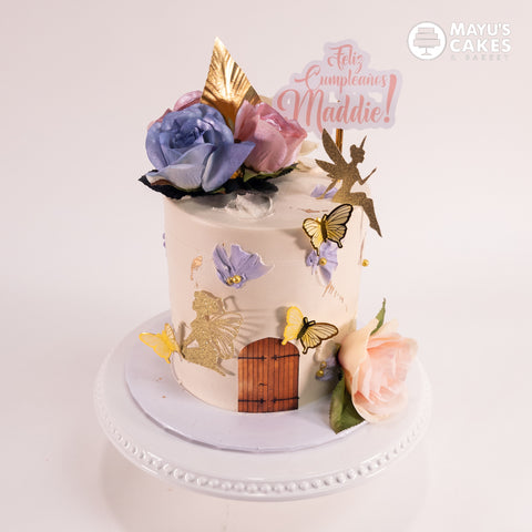 Fairy Garden Fantasy Tall Cake