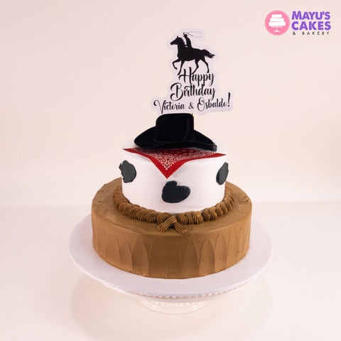 Cow Print & Hat Cake