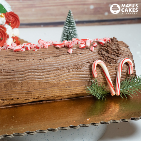 Christmas Brown Swiss Roll