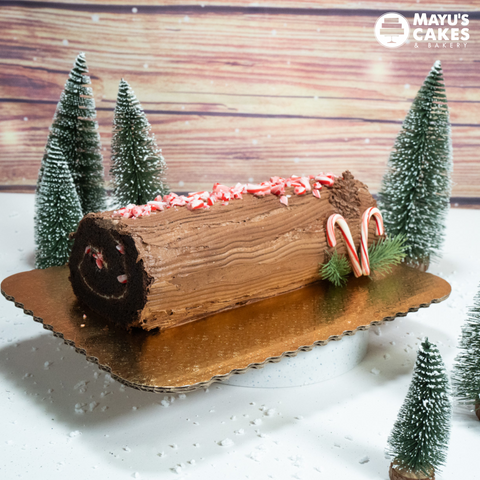 Christmas Brown Swiss Roll