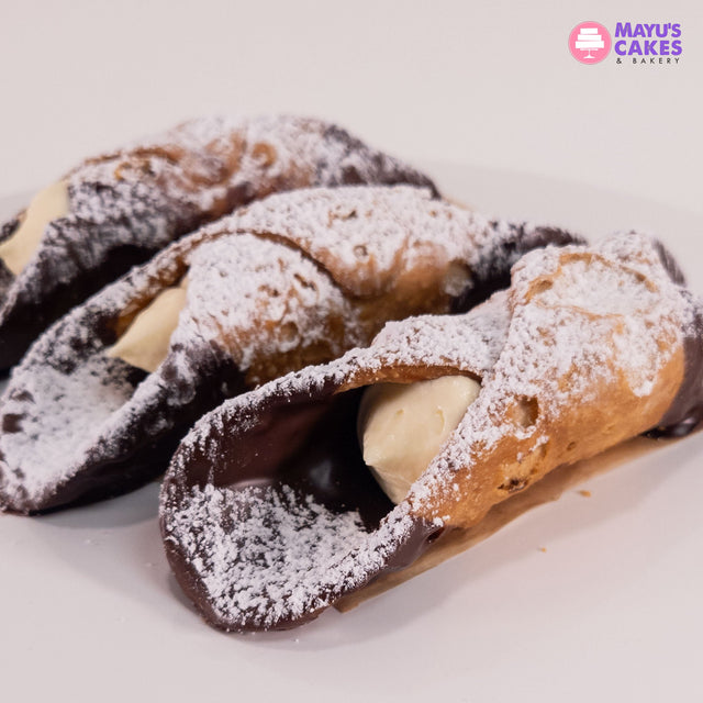Mini Cannolis - Ricotta Cheese Base Cream CO – Mayu's Cakes & Bakery