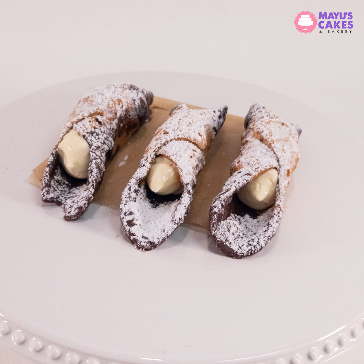 Mini Cannolis - Ricotta Cheese Base Cream CO – Mayu's Cakes & Bakery